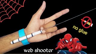 Web Shooter  How to make SpiderMan web shooter without glue [upl. by Sybilla]