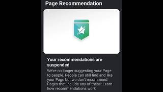 Not recommendable Facebook page  problem solve [upl. by Sikata638]