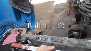 DD15 major overhaul Part 6 cylinder head bolt installation and how to torque [upl. by Colier]