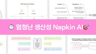 🚀 생산성 극대화 Napkin AI 📈 인포그래픽 차트와 보고서를 한 번에 [upl. by Nahsed481]