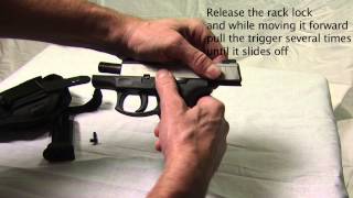 HOW TO TAKE DOWN A TAURUS PT111 Pro 9MM Semiautomatic [upl. by Efi]