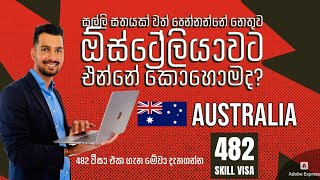 ඕස්ට්‍රේලියාවට එන්නේ කොහොමද  482 Skill Visa  Sinhala Vlog [upl. by Jolene]