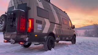 Schweden  Rekordkälte und wir mitten drin mit dem 4x4 Sprinter von Mega Mobil ReAktiv 700 [upl. by Og]