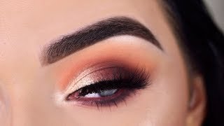 Morphe X James Charles Artistry Palette  Neutral Glam Eyeshadow Tutorial [upl. by Ynhoj]