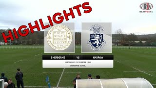 HIGHLIGHTS Sherborne vs Harrow 091221  U18 Schools Cup Quarter Final [upl. by Nnylorac]