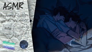 M4M ASMR  Boyfriend cuddles you as you sleep comfort sleep aid cuddles [upl. by Suinuj326]