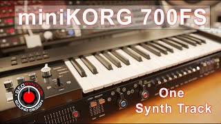 Korg miniKORG 700FS  One Synth One Track [upl. by Kauslick]