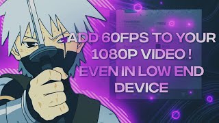 Alight motion 60fps problem solved  Tutorial   Steps explained in comments   Amv creators [upl. by Sholem]