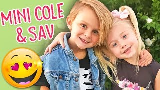 MEETING MINI COLE amp SAV ❤️ First Secret Crush With Everleigh 💕 [upl. by Eselehs]