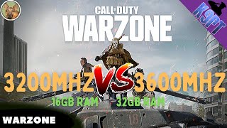 Ram 3200Mhz Vs 3600MHZ no Warzone vale a pena [upl. by Nelrac]