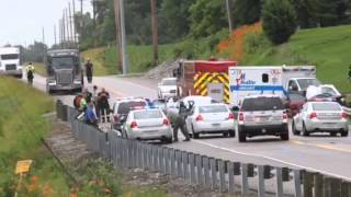 Wreck on 159 south of Belleville [upl. by Yatzeck]