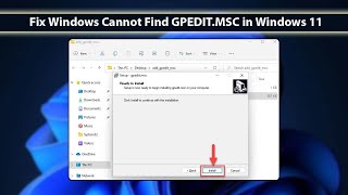 Fix Windows Cannot Find GPEDITMSC on Windows 11  Windows GPEDITMSC Missing  GPEDITMSC [upl. by Fredra545]