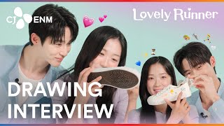 The Cutest Drawing Interview EVER with Lovely Runners🏃‍♀️  Drawing Interview  CJ ENM [upl. by Aititel335]