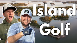 We Played The Most Insane Island Golf Course Island Pointe front 9 [upl. by Ingaberg]