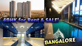 4BHK for rent in Bangalore │ 4 BHK Apartment for Rent │ 15 Lakhs  Maintenance [upl. by Ansell221]