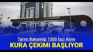 Tarım ve Orman Bakanlığı 1500 işçi alımı kura çekimi canlı yayını başlıyor [upl. by Liana]