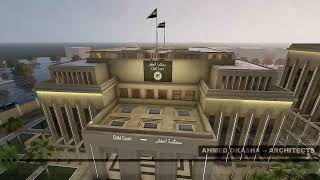 New El Alamein Courts Complex  Design and Render by  Ahmed Okasha Architects [upl. by Anyela]