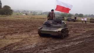 TKS Polish tankette 1939 Part1 The War amp Peace Revival Show 2014 [upl. by Eilzel589]