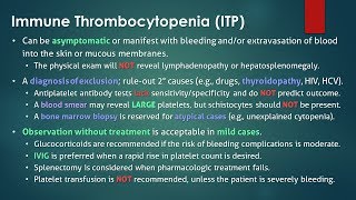 Immune Thrombocytopenia ITP [upl. by Akitnahs]