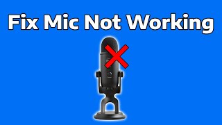 How To Fix Microphone Not Working on Windows 11 [upl. by Melva745]