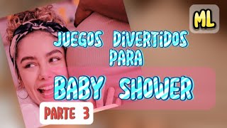 10 juegos divertidos que no pueden faltar en tu Baby shower 🍼💜💙 PARTE 3  Manualidades Leo 🧩 [upl. by Akimat]