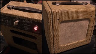 Gretsch G5222 5 Watt Tube Amp A Deliciously Unhinged Mini Tweed Monster [upl. by Pontus986]