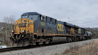 CSX L15423 WB Local in Clarksburg WV [upl. by Demmahom550]