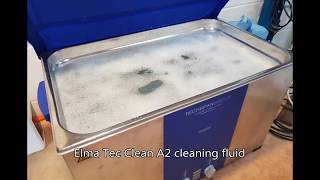 Elma Ultrasonic Cleaning Trial Brass Window Catch AUS NZL [upl. by Amsirac997]