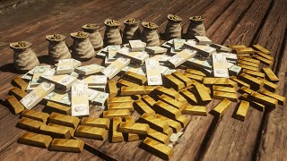 I FOUND 7 GOLD BARS HERE How to Make EASY FAST MONEY in Red Dead Redemption 2 [upl. by Alliber]