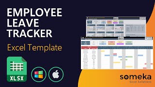 Employee Leave Tracker amp Vacation Planner  Manage Staff Holidays Easily in Excel [upl. by Catlaina284]