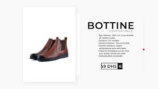 Bottines Homme en Véritable Cuir [upl. by Akihsan]