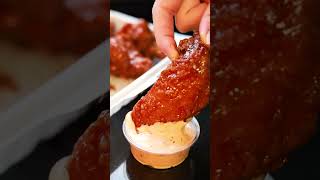 THE BEST 🍯HONEY BUFFALO 🔥CHICKEN WINGS IN NYC [upl. by Ailak]