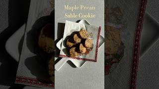 Maple Pecan Sable Cookie🍪 [upl. by Ellirpa292]