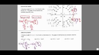 MATH 1316 Section 51 Even and odd identities [upl. by Feenah]