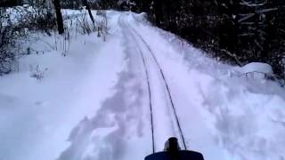 First Time Plowing Snow on the Mill Brook Railroad [upl. by Ky143]