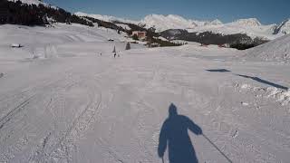 Arosa Lenzerheide 2021 skiing blue piste 15 [upl. by Eillit]