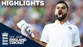 Virat Kohli Scores 1st Test Century In England  England v India 1st Test Day 2 2018  Highlights [upl. by Cassius591]