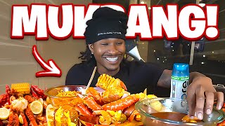 Duke Dennis Does A ASMR Spicy Sea Food MUKBANG 🌶️🥵 [upl. by Proctor]