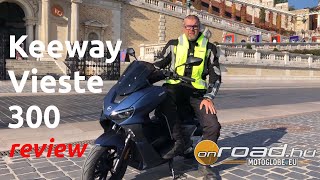 The perfect city scooter Keeway Vieste 300 REVIEW  Onroadbike [upl. by Ylloh]