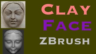 clay face face zbrush face banglarbrush quick face [upl. by Ahsenre454]