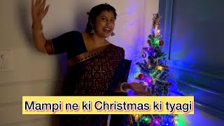 Mampi ne myra ko Christmas surprise diya  Mampi ne pahli baar Christmas mein Christmas tree lagya [upl. by Hsetirp]