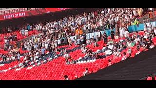 GATESHEAD FC FANS WILD CHANTING AT FA VASE FINAL WEMBLEY 2024 [upl. by Oinotnanauj]