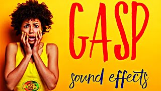 Gasp Sound Effect  Various Human Gasps Breath Sounds  Crowd of People Gasping Air  Royalty Free [upl. by Caitrin]