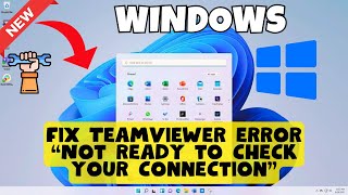 How to fix TeamViewer error “Not ready to check your connection” [upl. by Pliner]