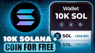 🚀 Claim 10000 SOLANA for Free 🔥  The Ultimate Guide to Free Crypto [upl. by Antone]