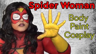 Spider Woman Body Paint Cosplay Tutorial NoBlandMakeup [upl. by Hey728]