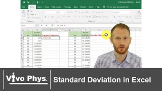 Standard Deviation in Excel NEW VERSION IN DESCRIPTION [upl. by Glenda480]