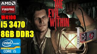 The Evil Within  on Core i5 3470  AMD FirePro W4100 2GB  Benchmark Test  Soul Z Gaming [upl. by Ladin]