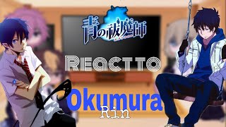 Blue Exorcist react to 💙Rin Okumura💙 angstgacha nox lazy [upl. by Netsrik]