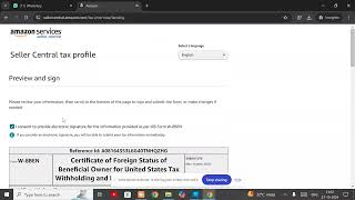 How do I complete tax identity information in amazon seller account  Fill Tax Information NonUSA [upl. by Shandra]